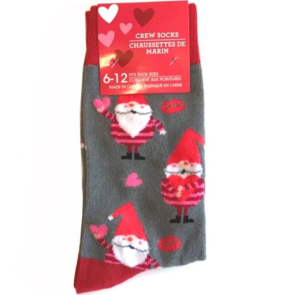 Other - *3/$15* Mens Valentine's Day Gnome Socks